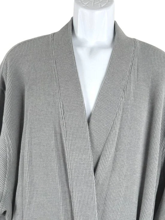 L.L. Bean Comfort Waffle Robe Mens 3XL Gray Loungewear Cotton Blend NWT CJ-2351 - Picture 3 of 10